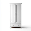 Armadio guardaroba a 2 ante bianco con cassetto in MDF 90 x 50 x 190 cm rettangolare