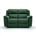 Divano reclinabile 2 posti verde in poliestere rettangolare 165 x 96 x 102 cm