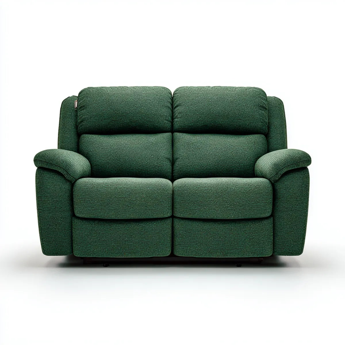 Divano reclinabile 2 posti verde in poliestere rettangolare 165 x 96 x 102 cm