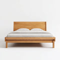 Letto matrimoniale in rovere massello naturale 160 x 200 cm rettangolare