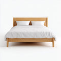 Letto matrimoniale in rovere naturale 160 x 200 cm rettangolare